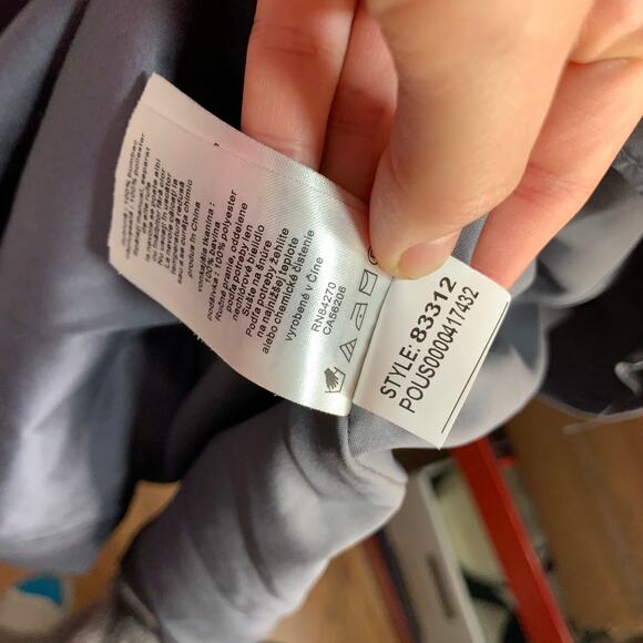 David’s Bridal cotton strapless dusty purple grey dress Size 8 - Picture 10 of 11